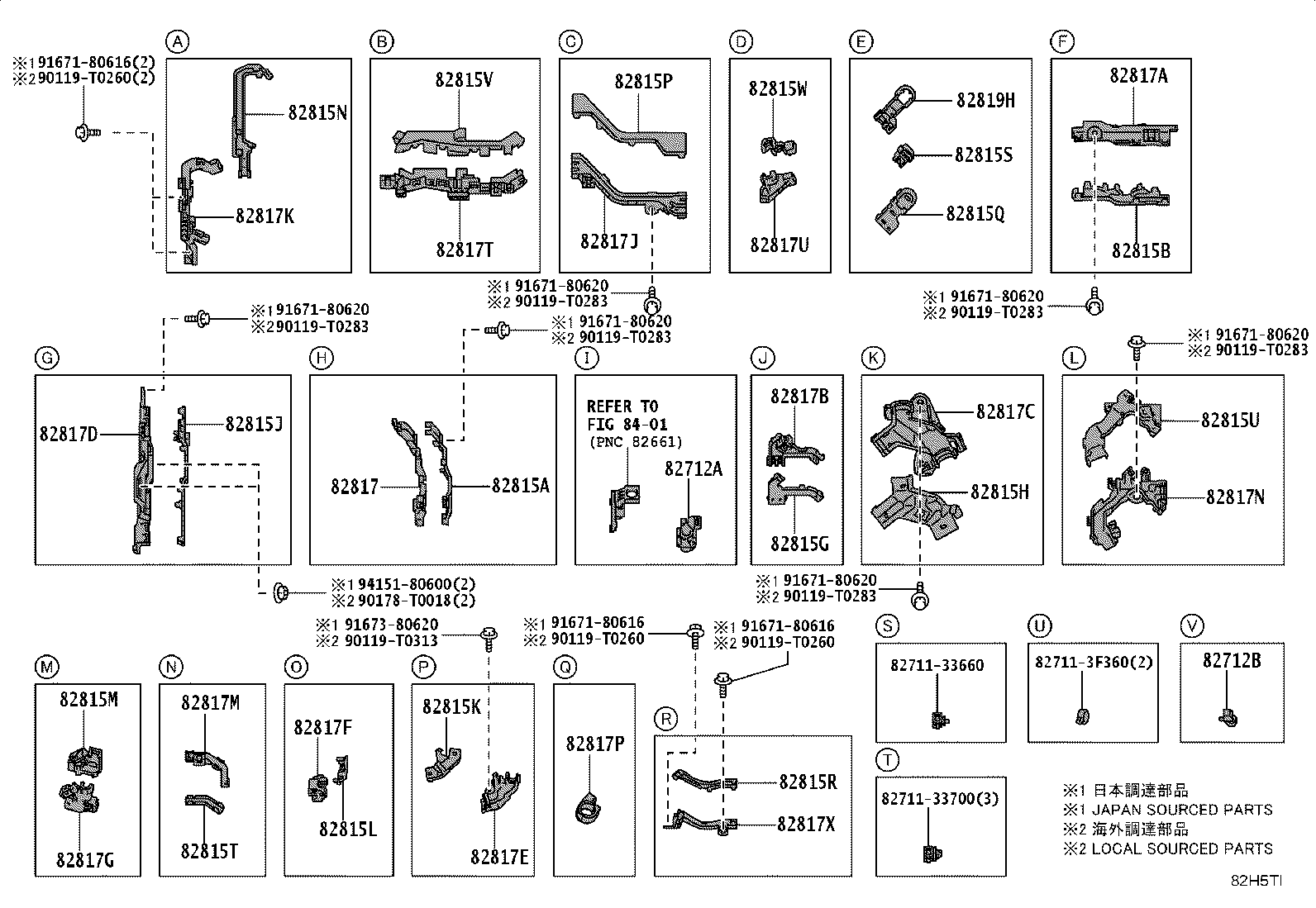 82712-47450 SUPPORT, WIRING HARNESS product image