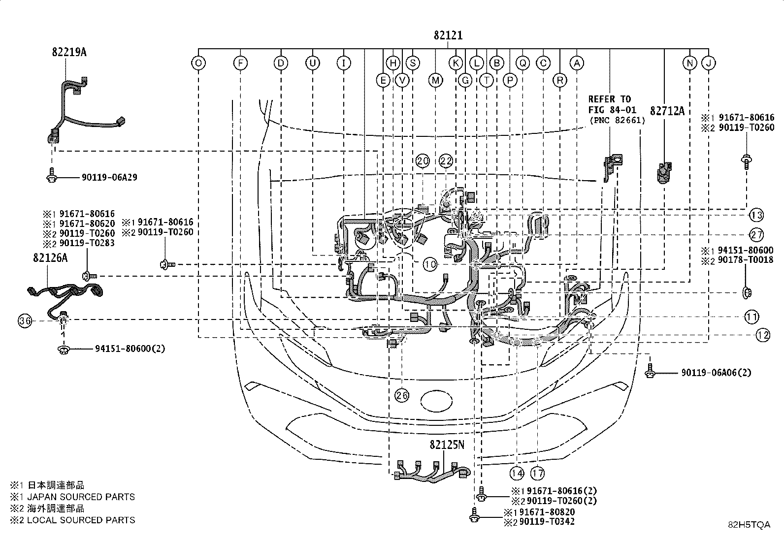 82712-47450 SUPPORT, WIRING HARNESS product image