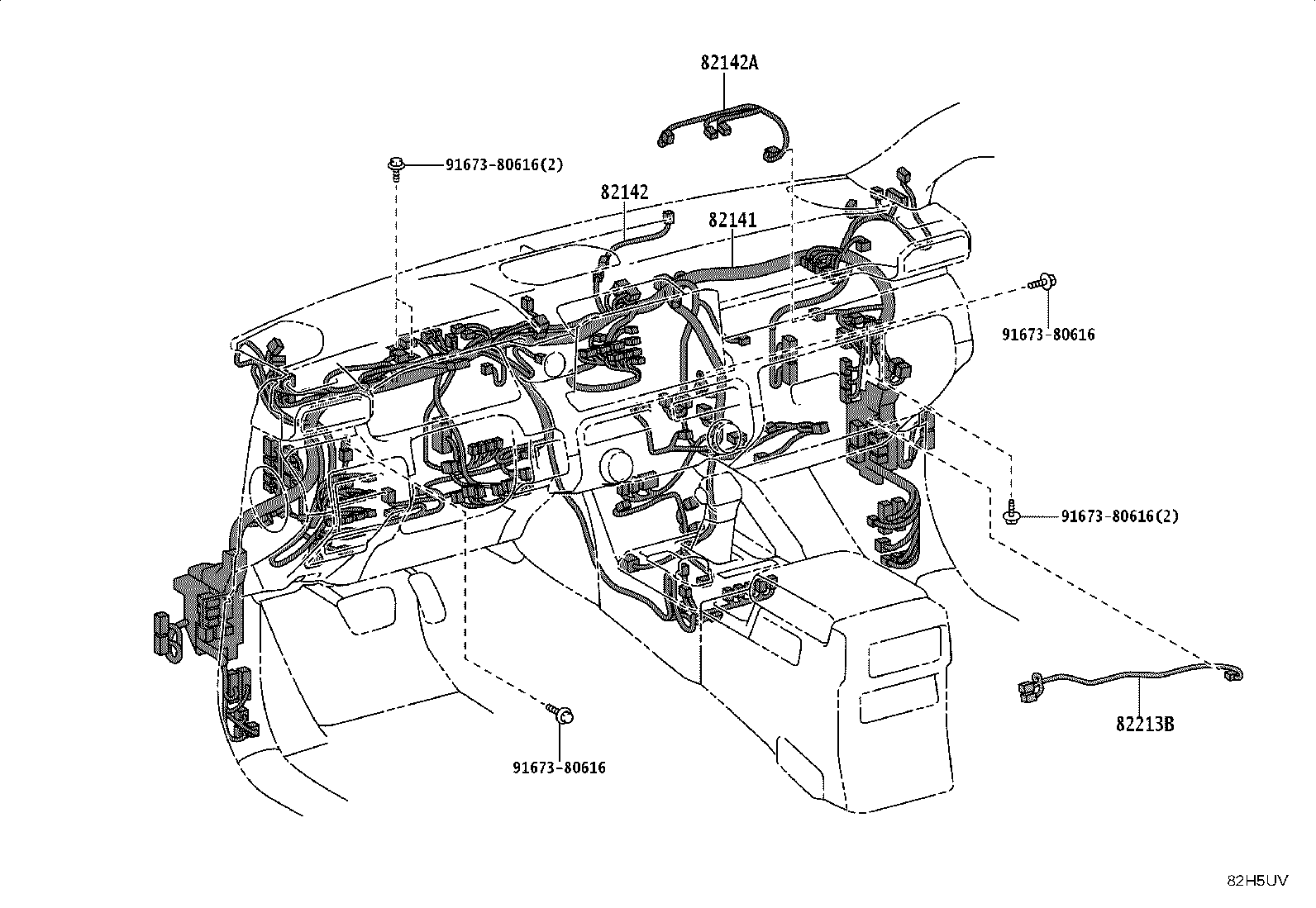 82191-35110 WIRE, FRONT SEAT, RH product image