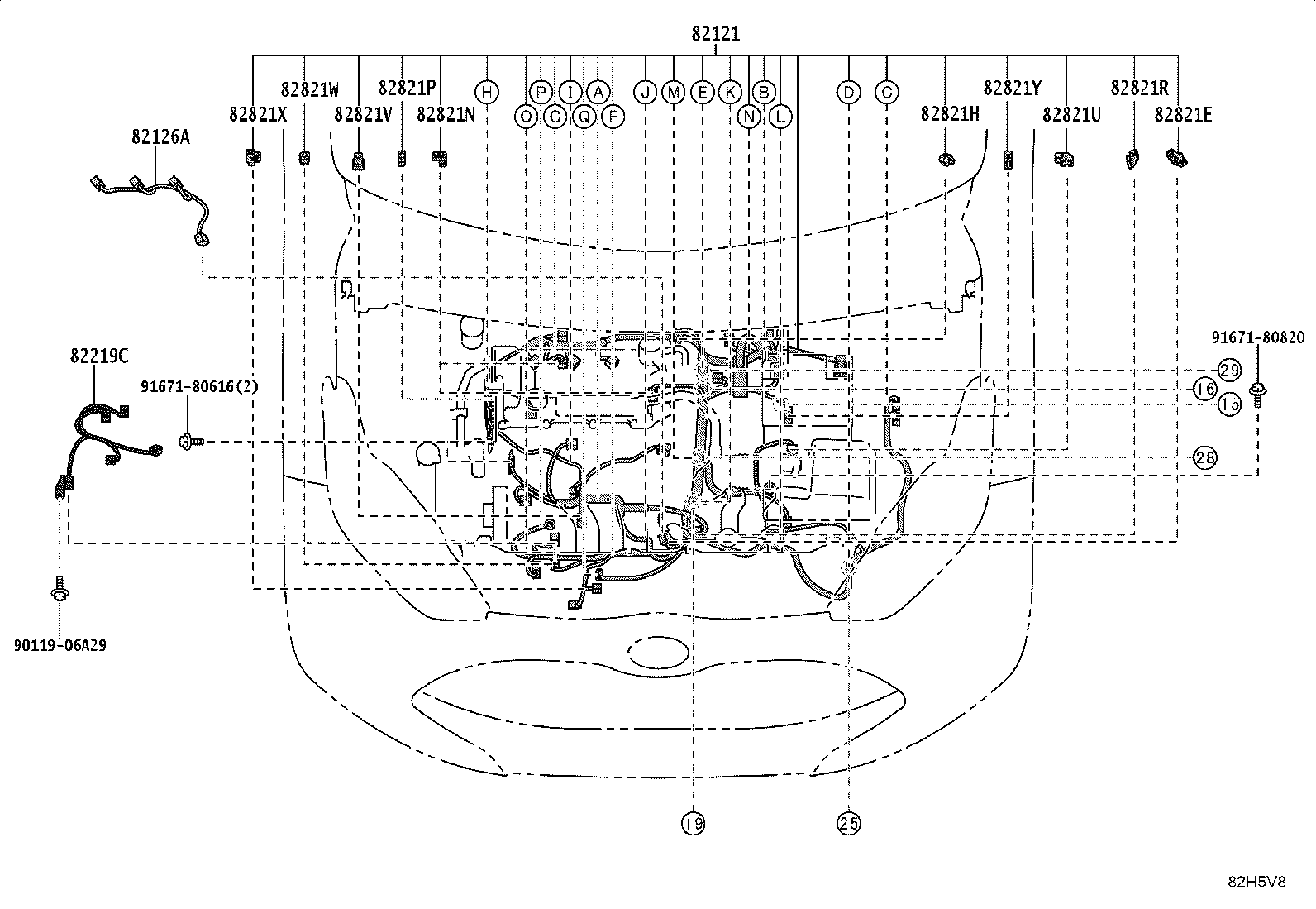 82114-52060 WIRE, ENGINE ROOM, NO.4 product image