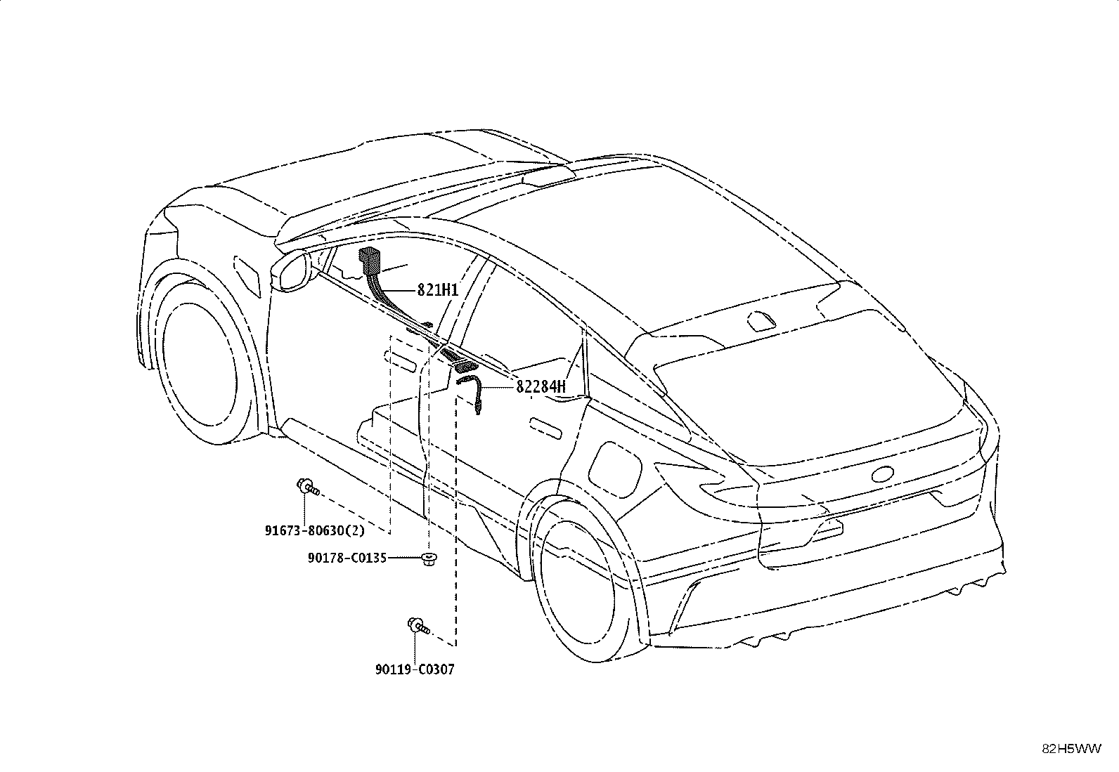 82111-03120 WIRE, MOTOR COMPARTMENT, MAIN product image