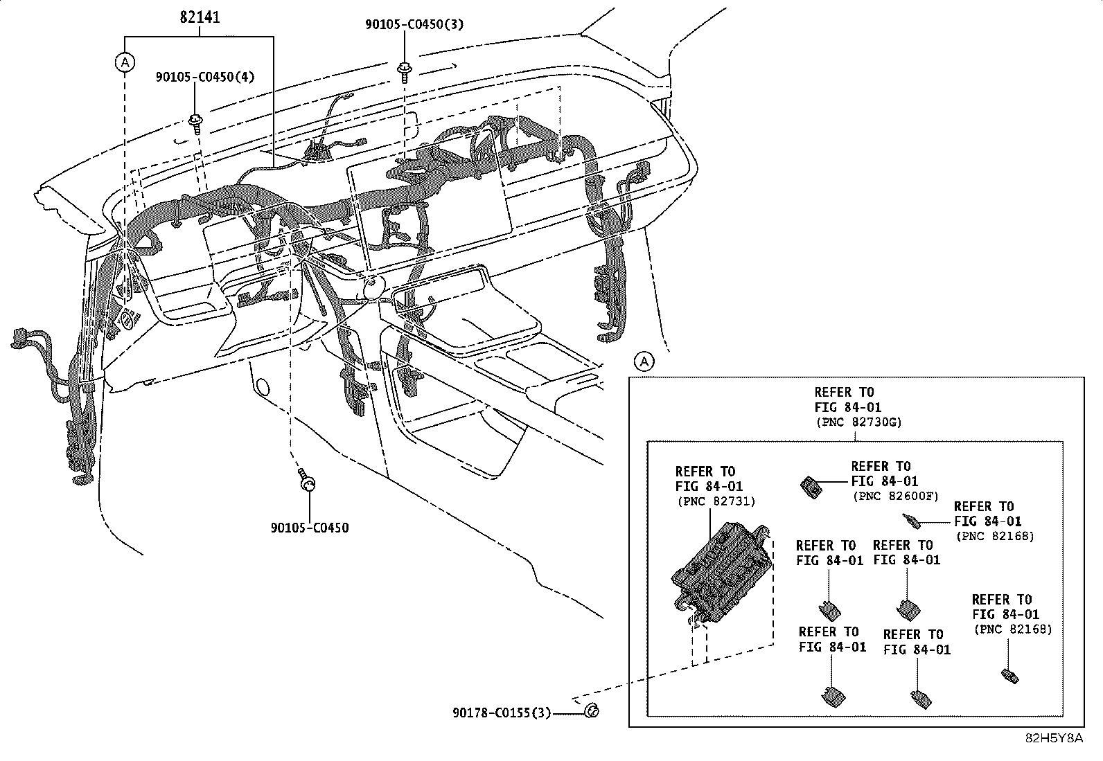 82817-YL070 PROTECTOR, WIRING HARNESS, NO.2 product image