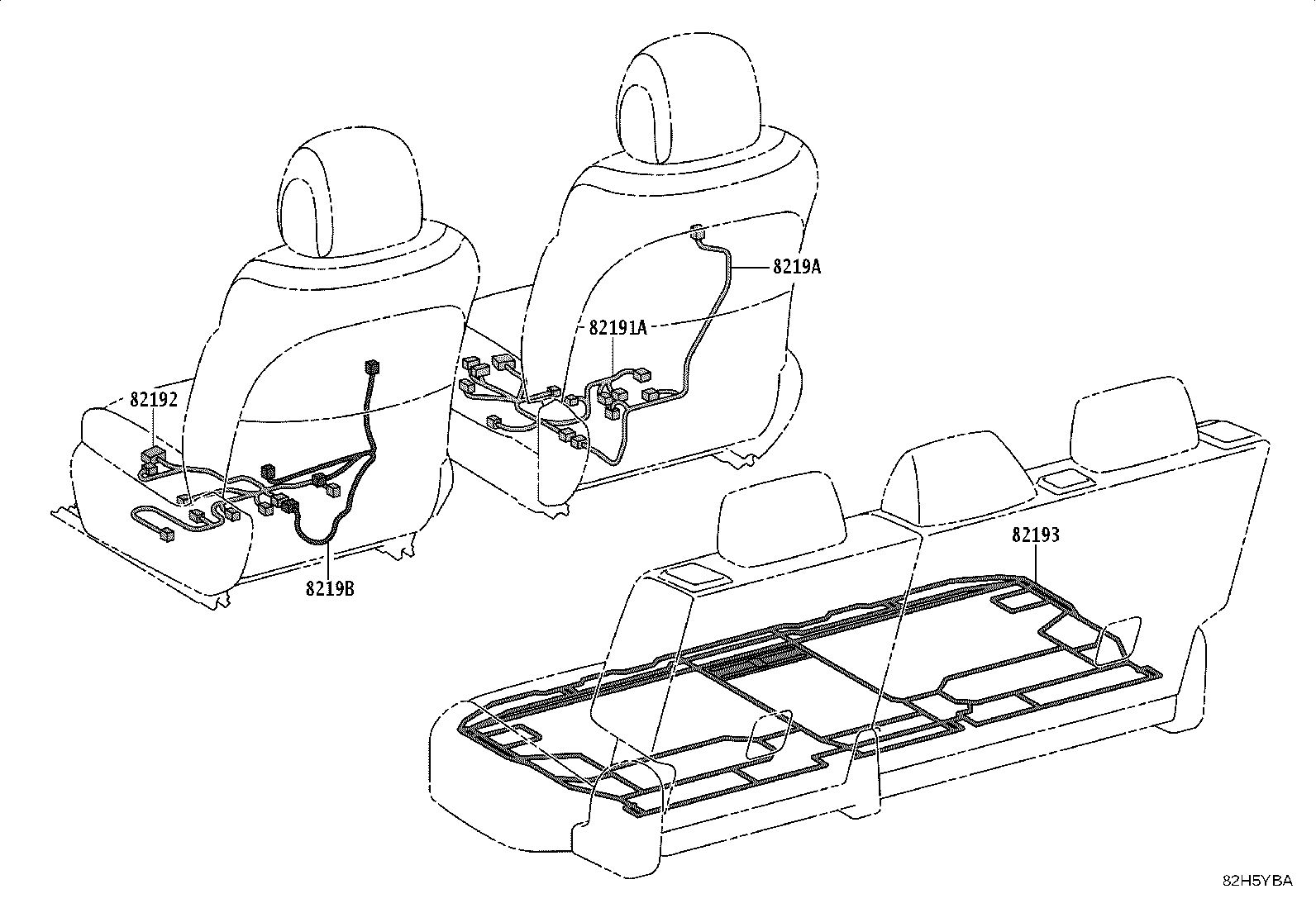 82817-YL070 PROTECTOR, WIRING HARNESS, NO.2 product image