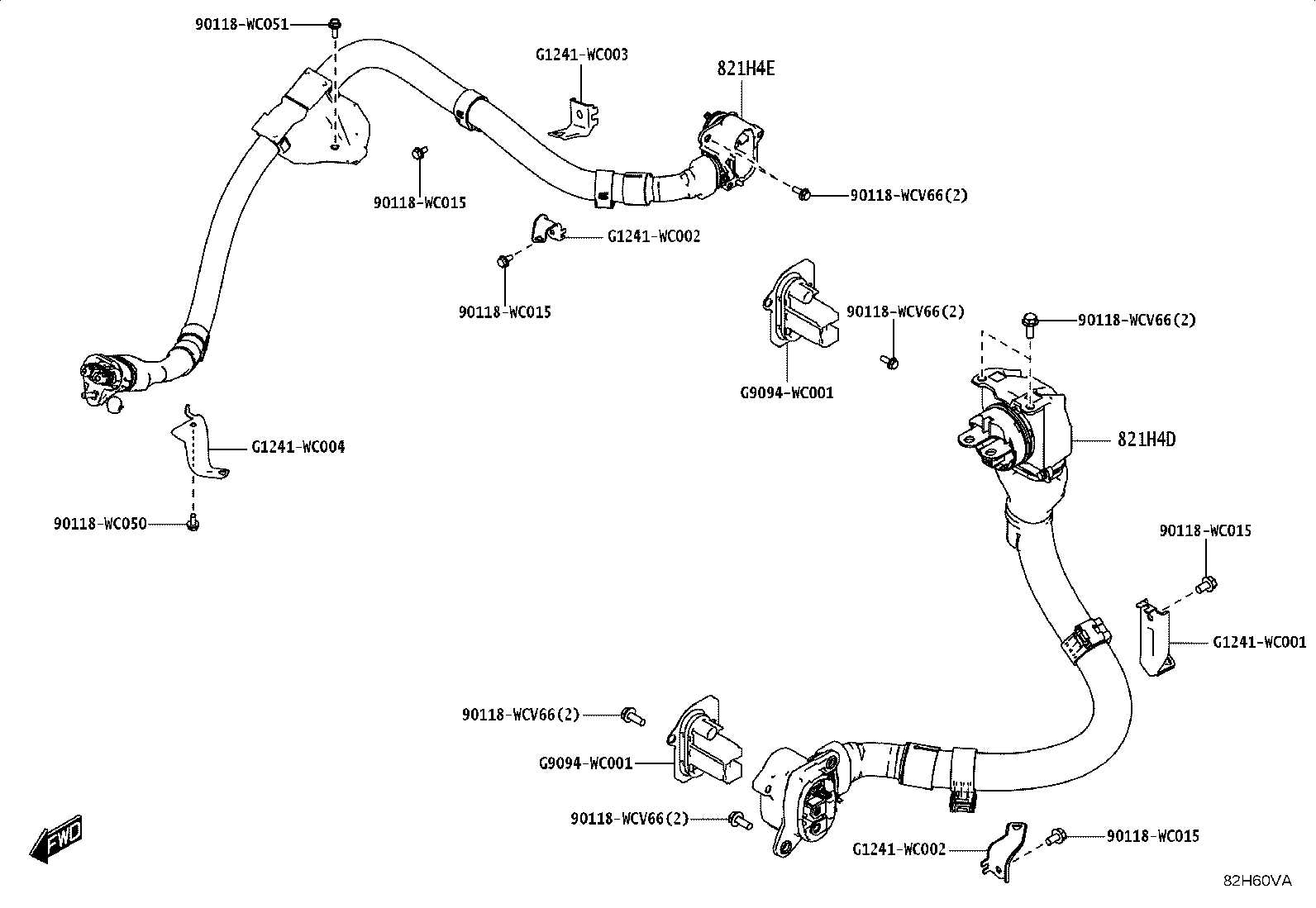 67923-WC006 PROTECTOR, WIRING HARNESS, NO.1 product image