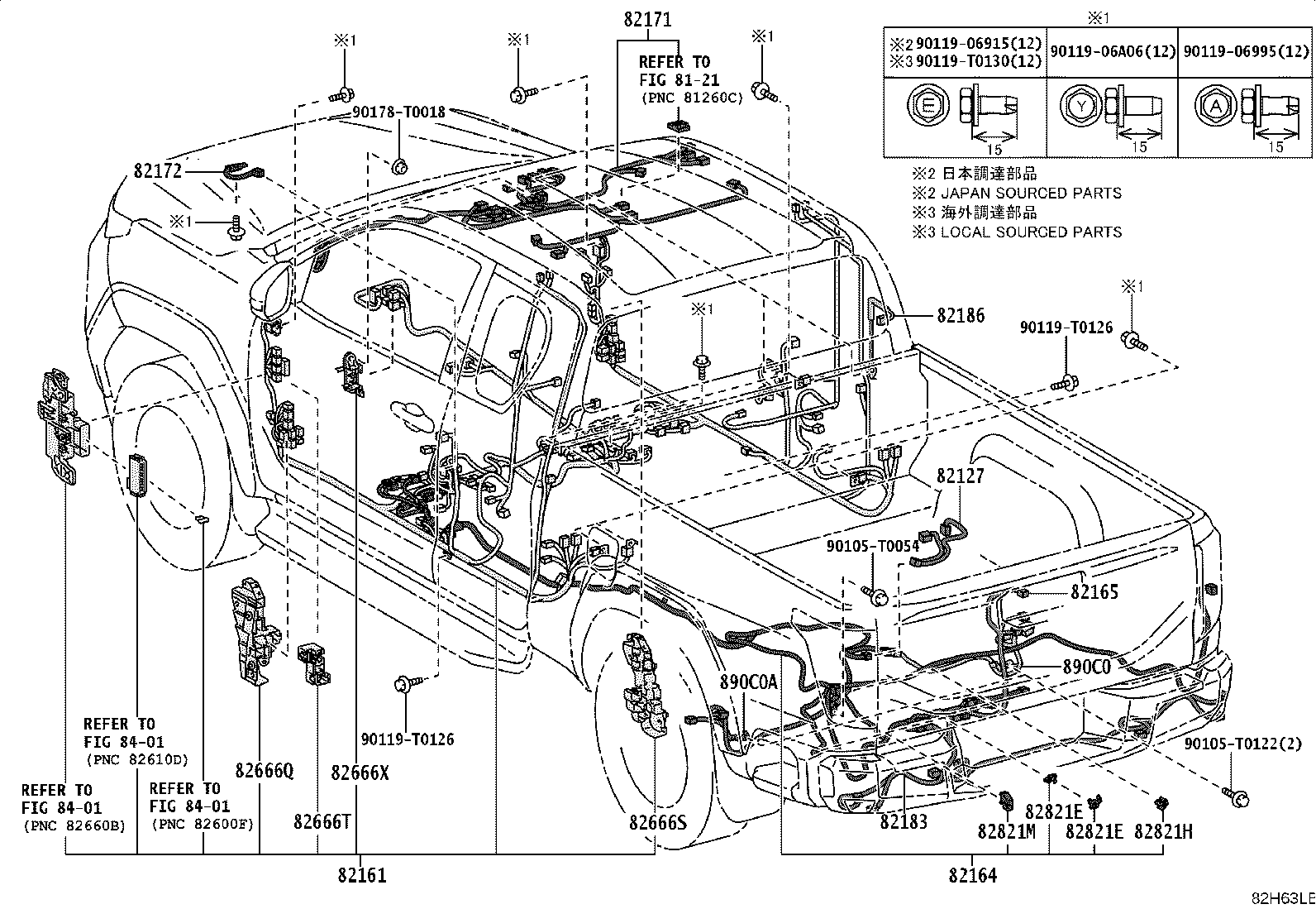 82142-KKF70 WIRE, INSTRUMENT PANEL, NO.2 product image