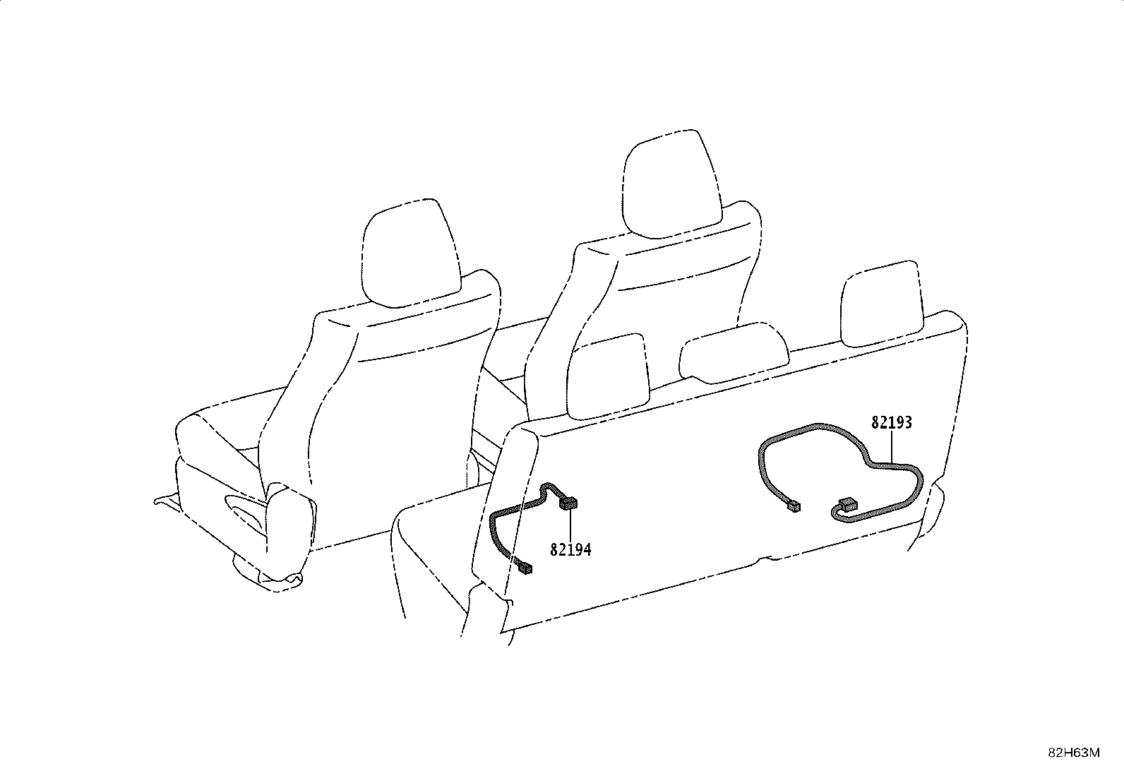 82142-KKF70 WIRE, INSTRUMENT PANEL, NO.2 product image