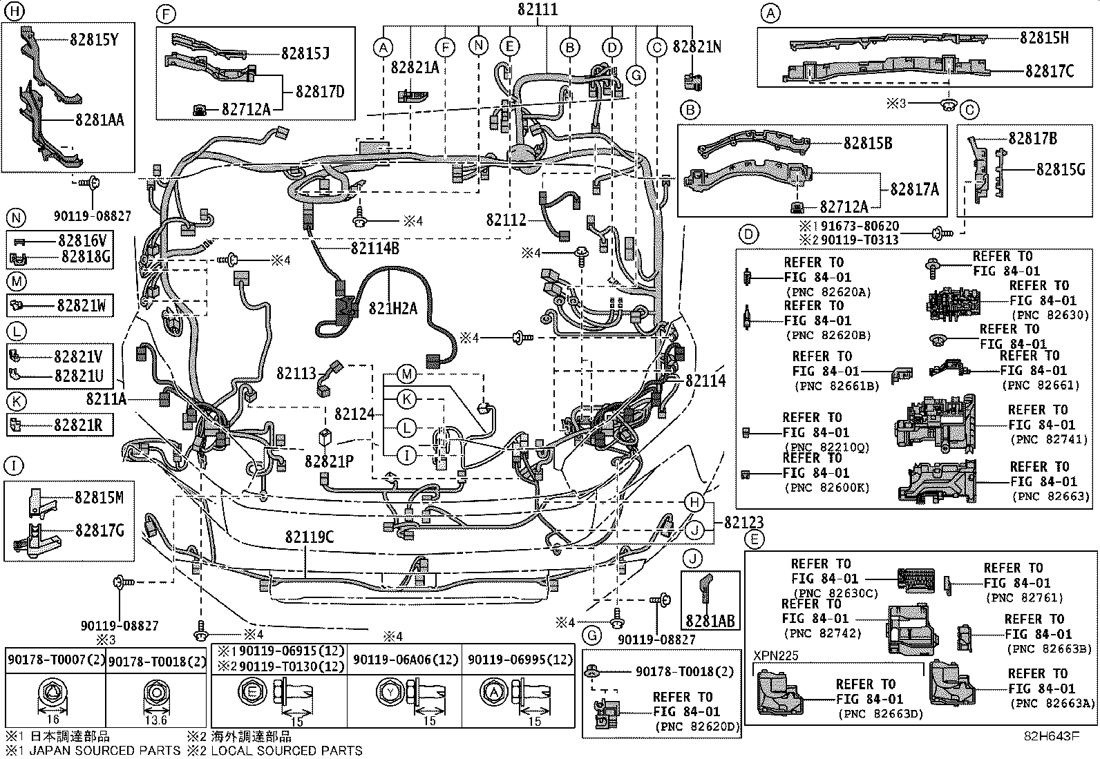 82142-KKF80 WIRE, INSTRUMENT PANEL, NO.2 product image