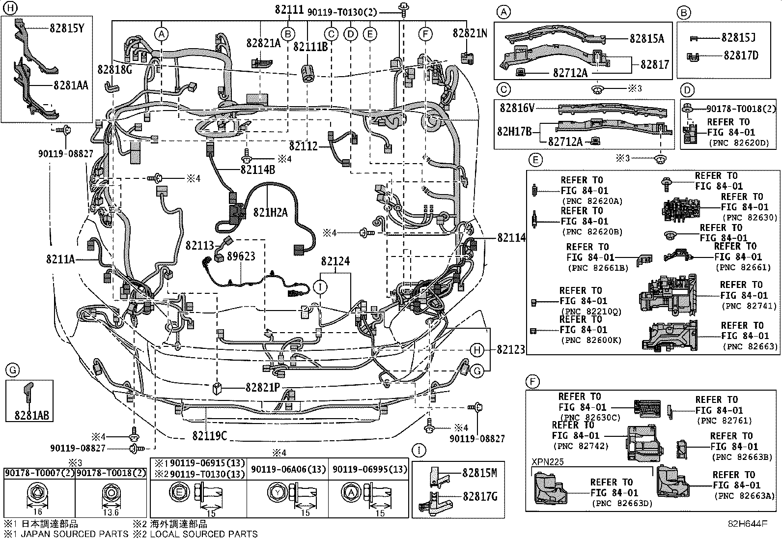 82142-KKF80 WIRE, INSTRUMENT PANEL, NO.2 product image