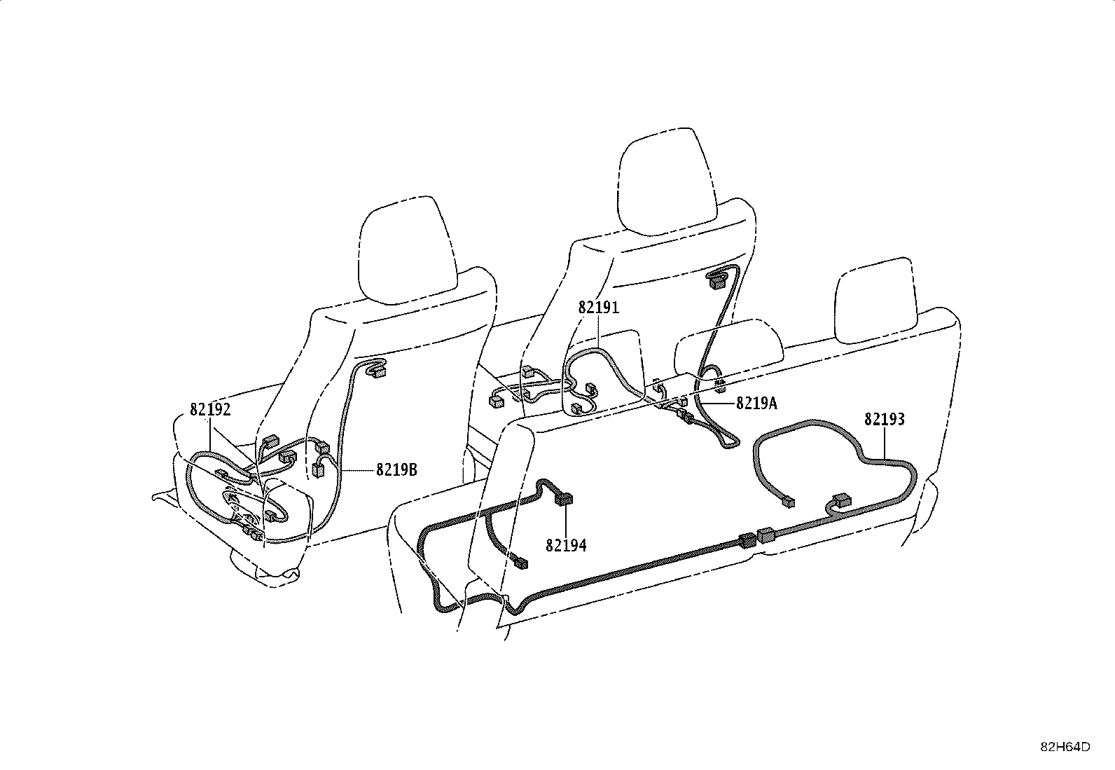 82142-KKF80 WIRE, INSTRUMENT PANEL, NO.2 product image
