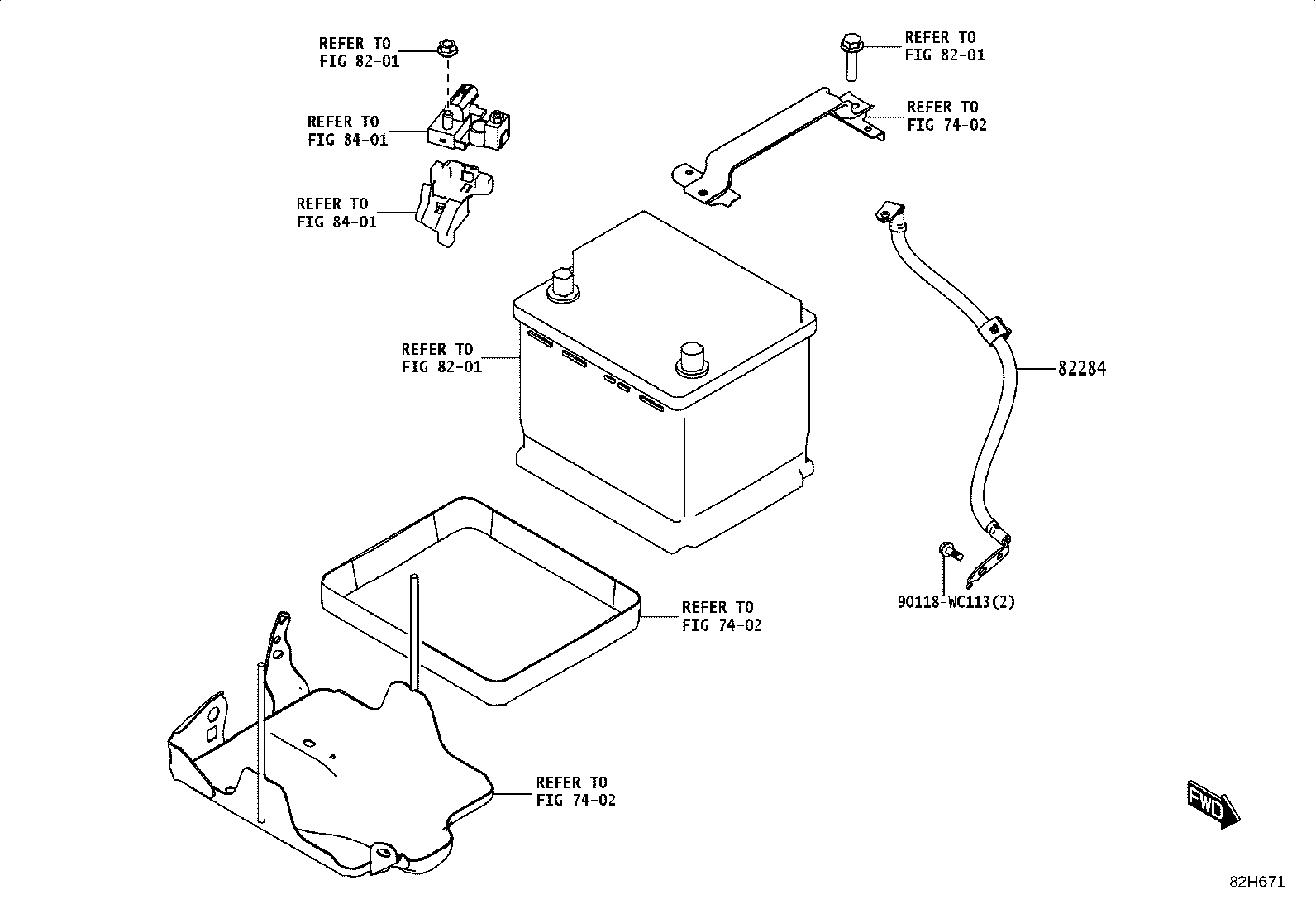 82192-WC004 WIRE, FRONT SEAT, RH product image