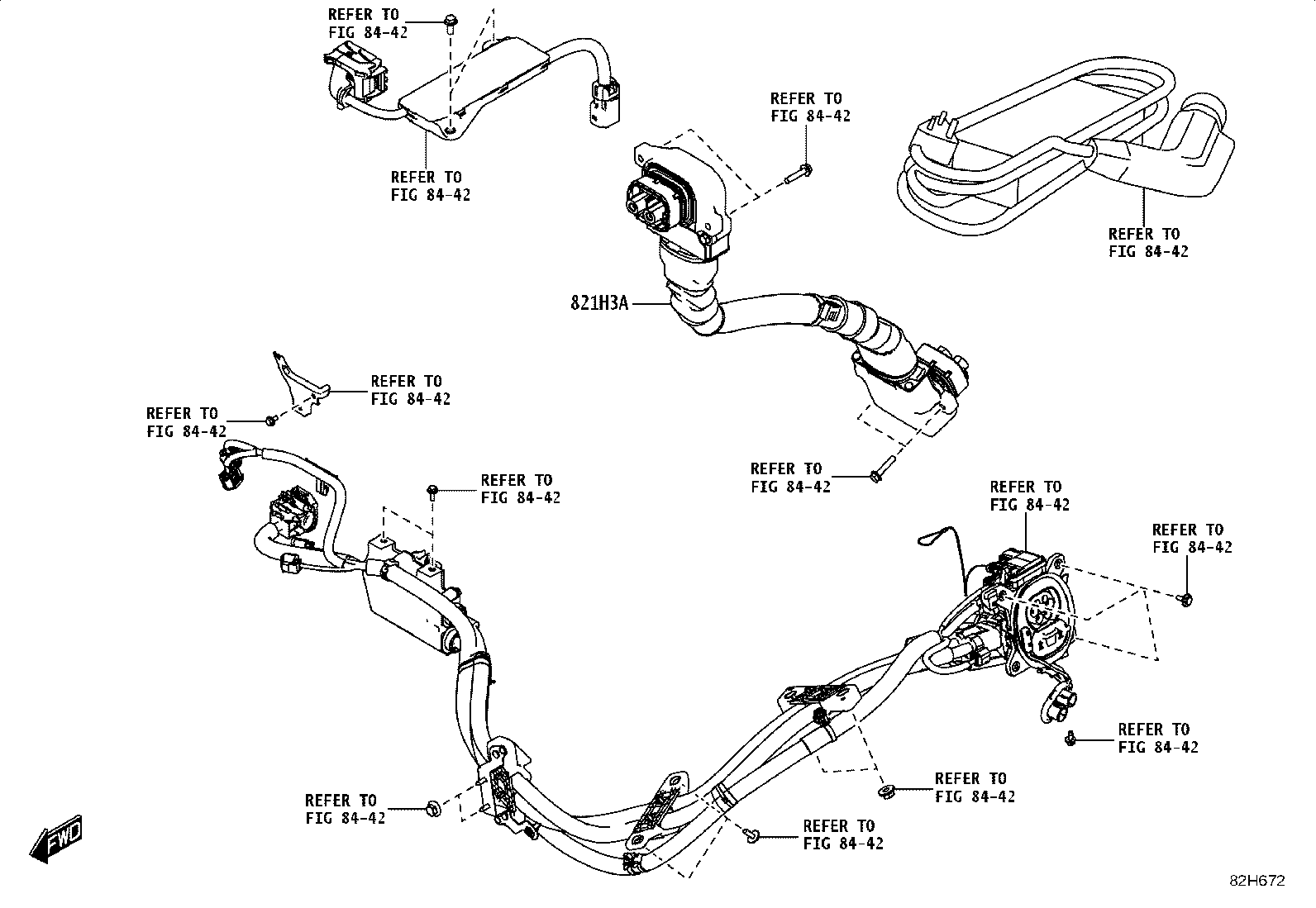 82192-WC004 WIRE, FRONT SEAT, RH product image