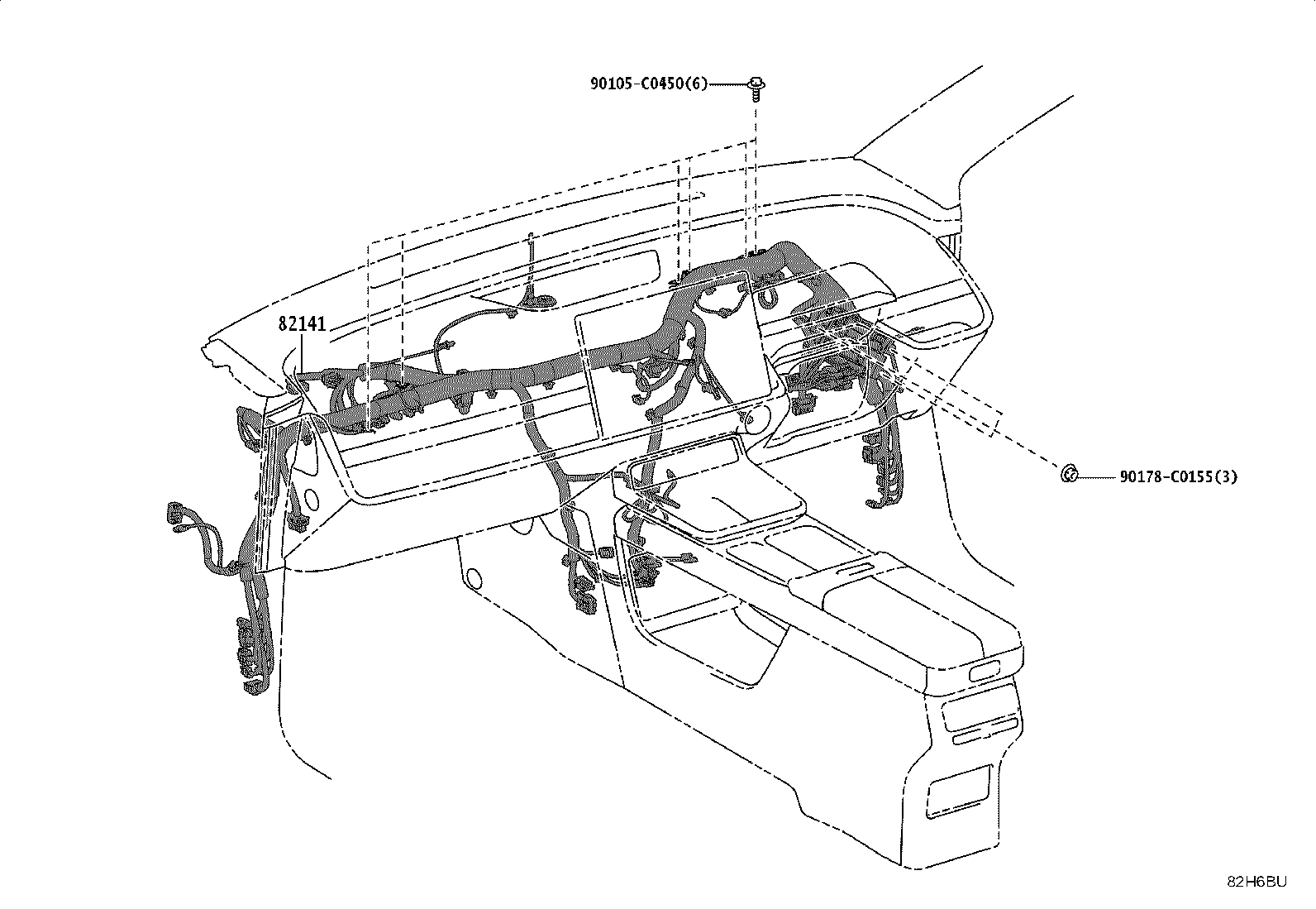 82191-YL070 WIRE, FRONT SEAT, RH product image