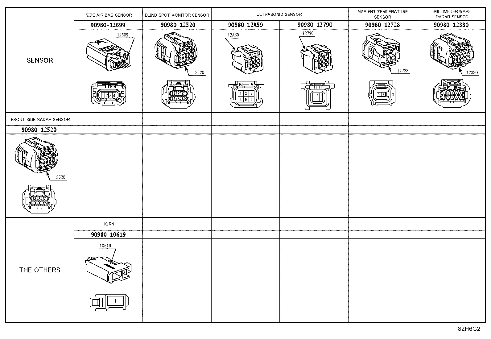 82154-40190 WIRE, REAR DOOR, NO.2 product image