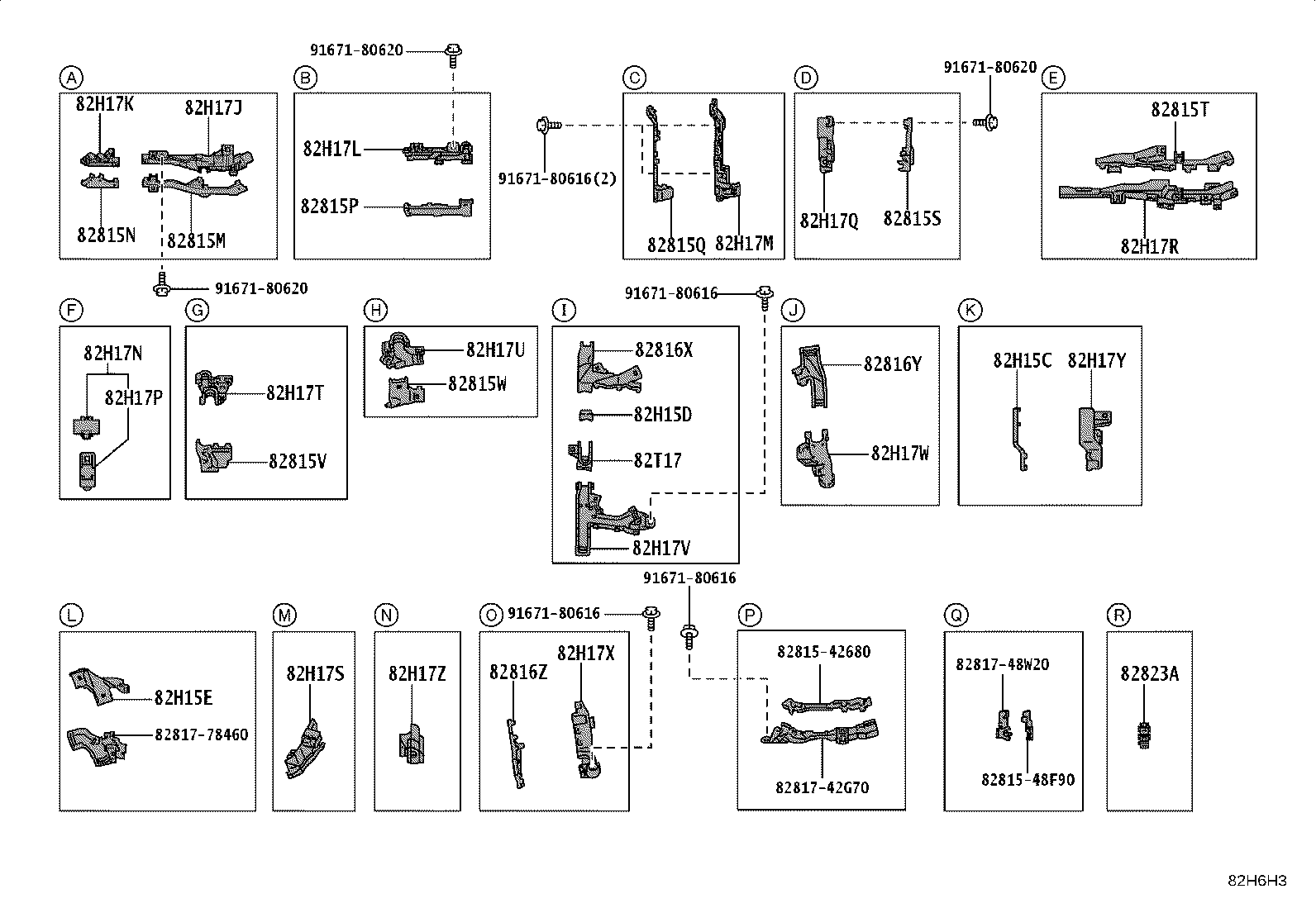 82712-42100 SUPPORT, WIRING HARNESS product image