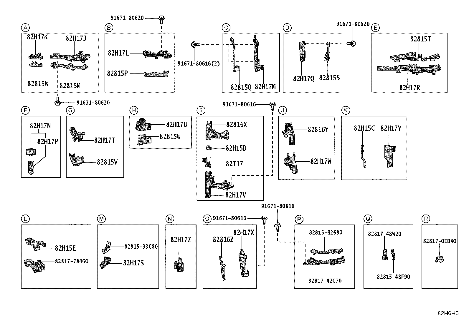 82712-42100 SUPPORT, WIRING HARNESS product image