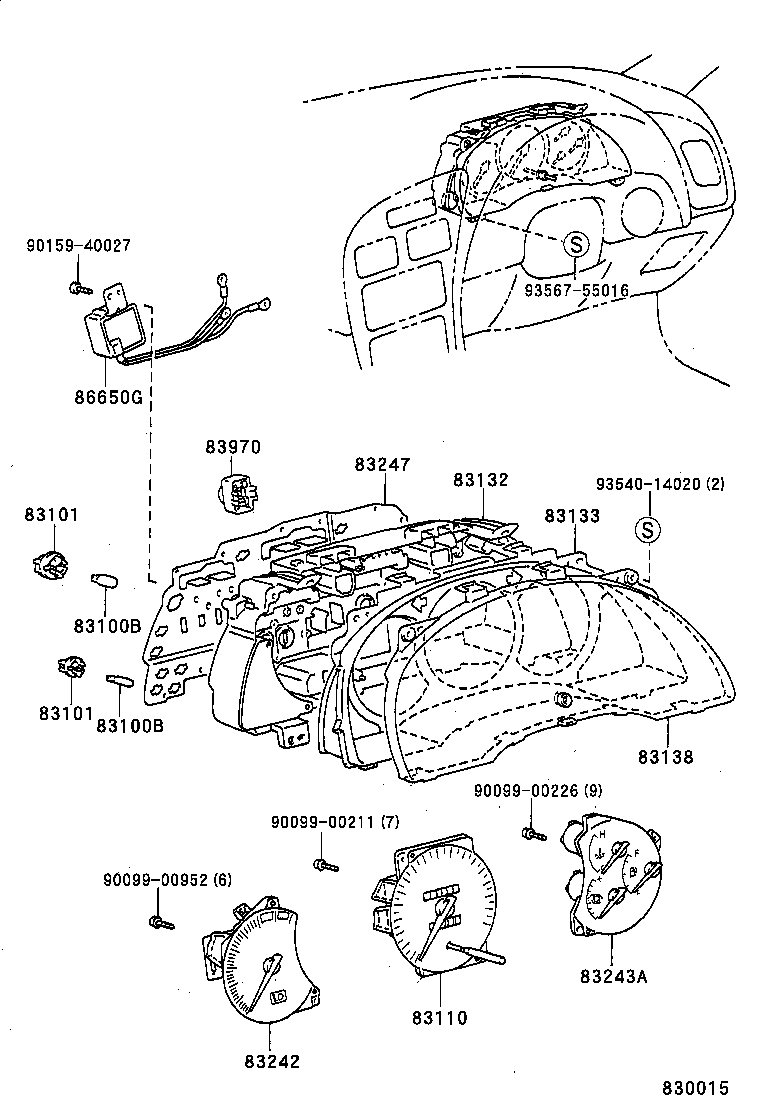 83861-20770 PLATE, METER CIRCUIT product image