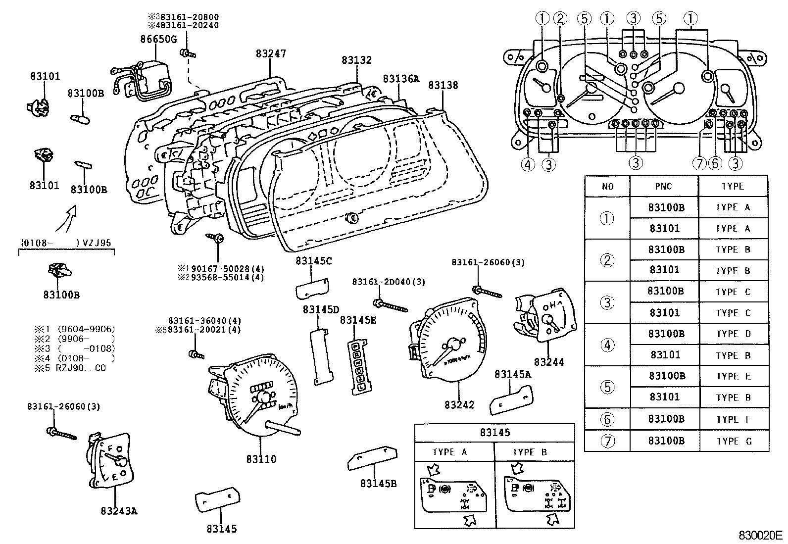 83831-60040 LENS, METER, NO.2 product image