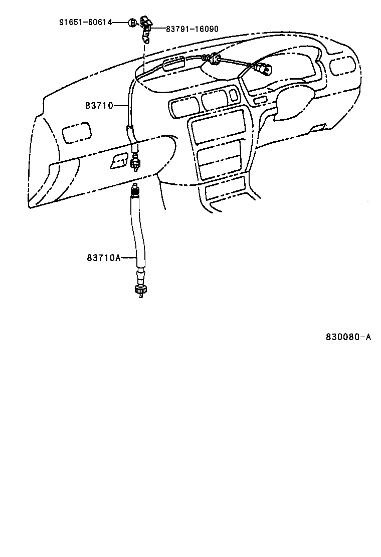 83852-0A010 GLASS, SPEEDOMETER product image