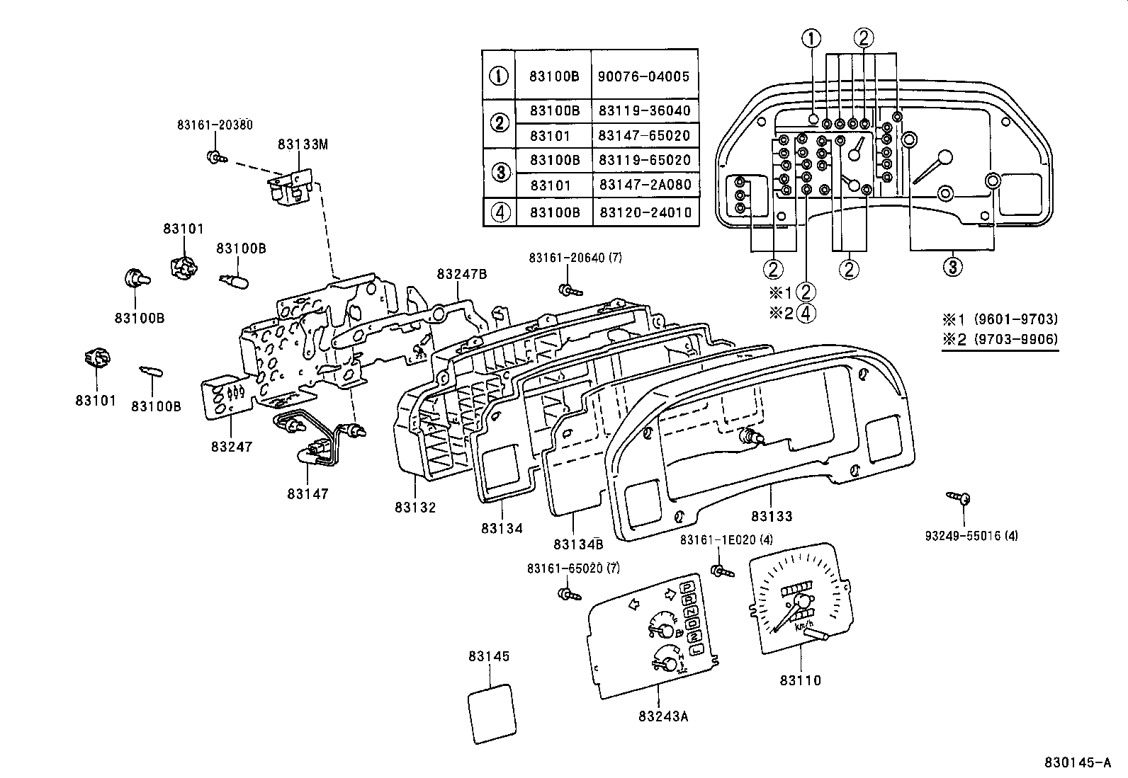 83147-65020 SOCKET SUB-ASSY, COMBINATION METER BULB product image