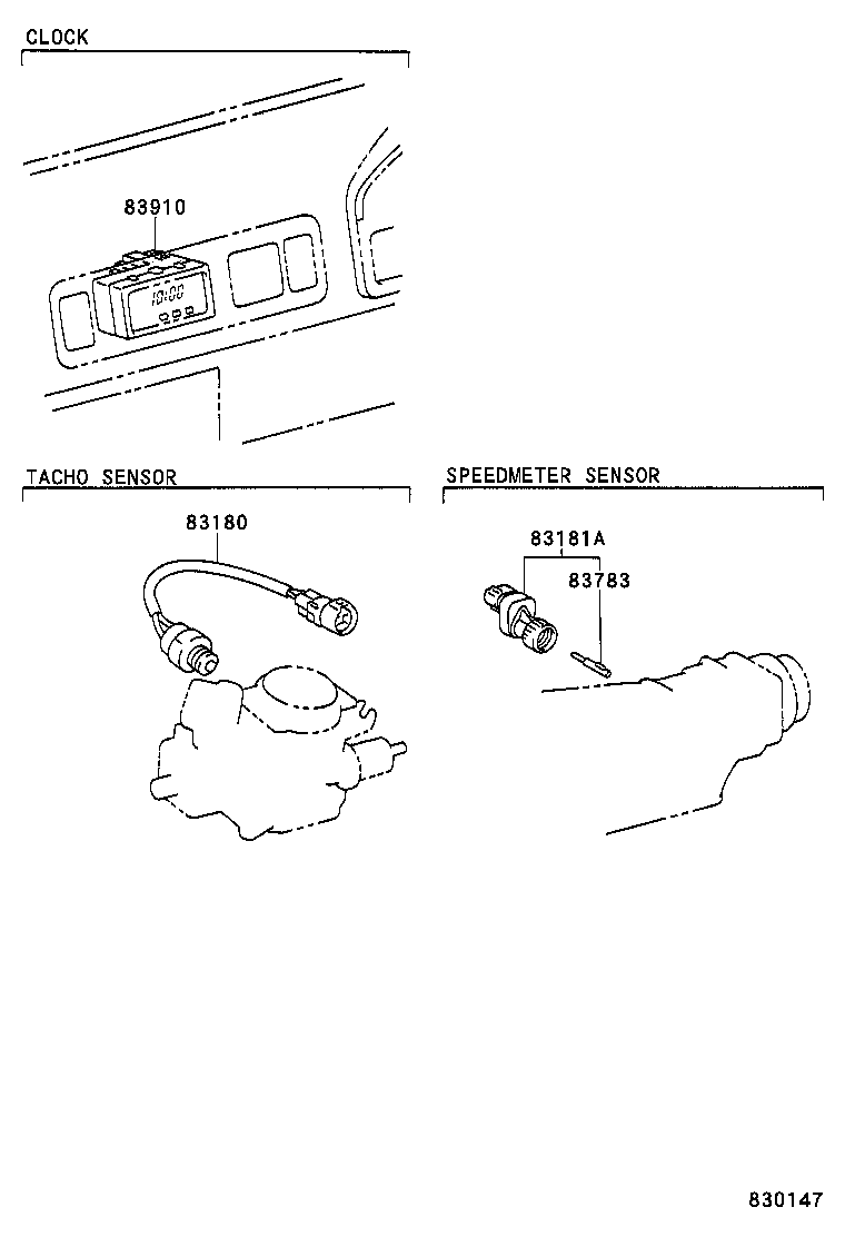 83132-65020 CASE, COMBINATION METER product image