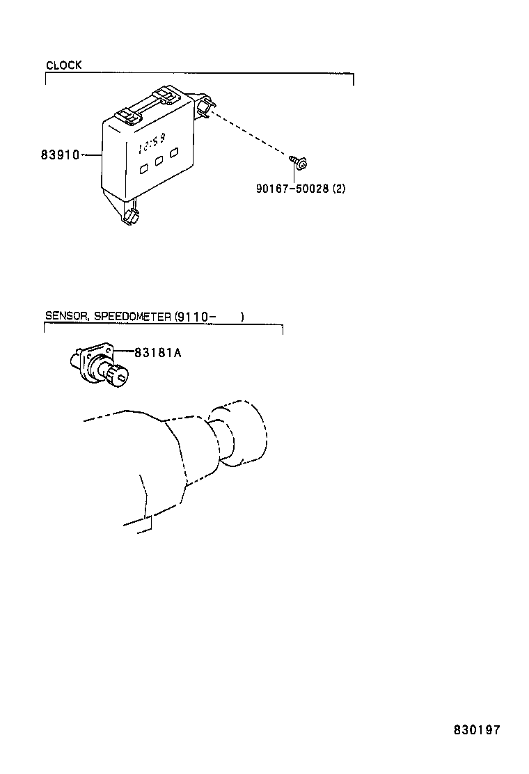 83145-89404 LENS, METER, NO.4 product image