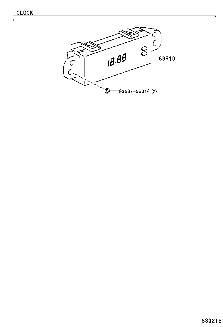 83841-08030 CASE, COMBINATION METER product image
