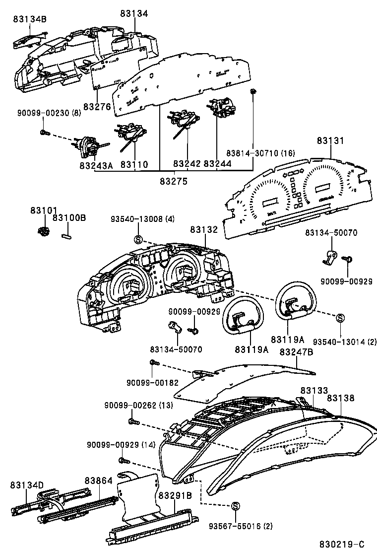 83131-5A271 DIAL, METER, NO.1 product image
