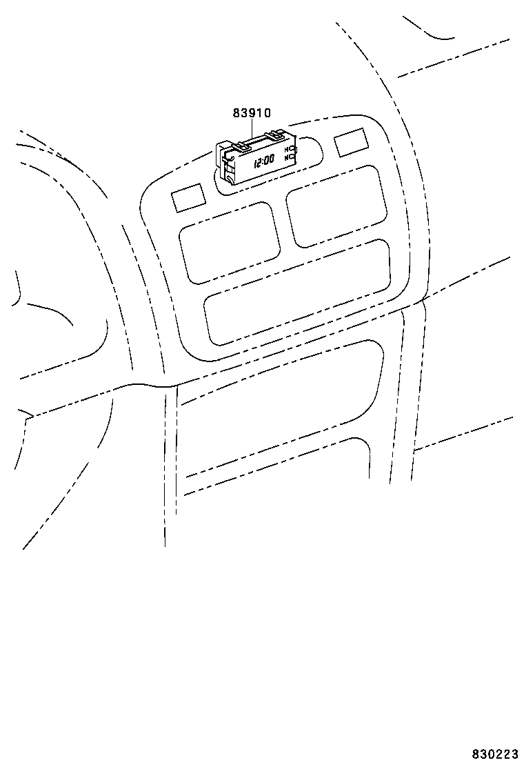 83841-02110 CASE, COMBINATION METER product image