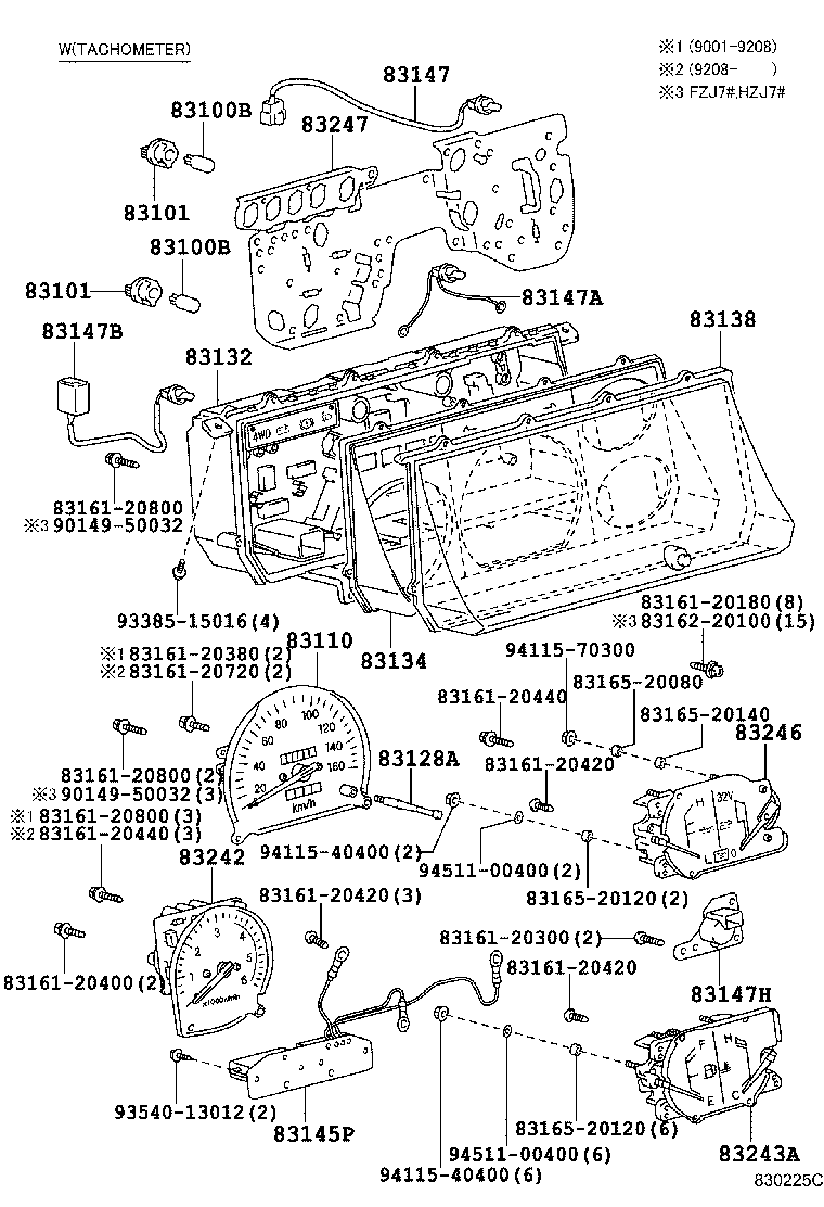 Toyota 90010-06009 BULB, COMBINATION METER, NO.1
