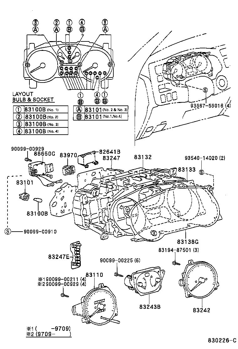83841-42200 CASE, COMBINATION METER product image