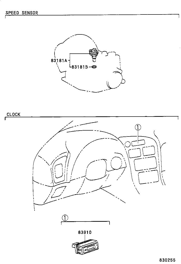 83133-20690 PLATE, COMBINATION METER, NO.1 product image