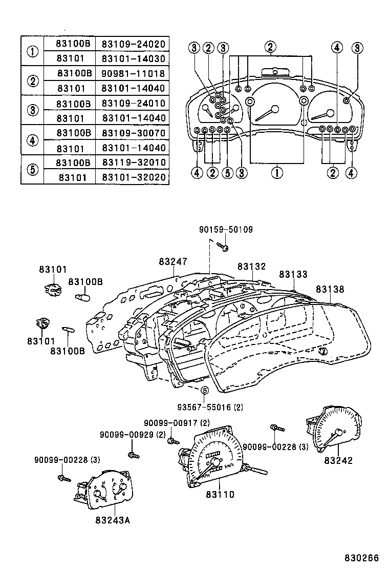 83841-10190 CASE, COMBINATION METER product image
