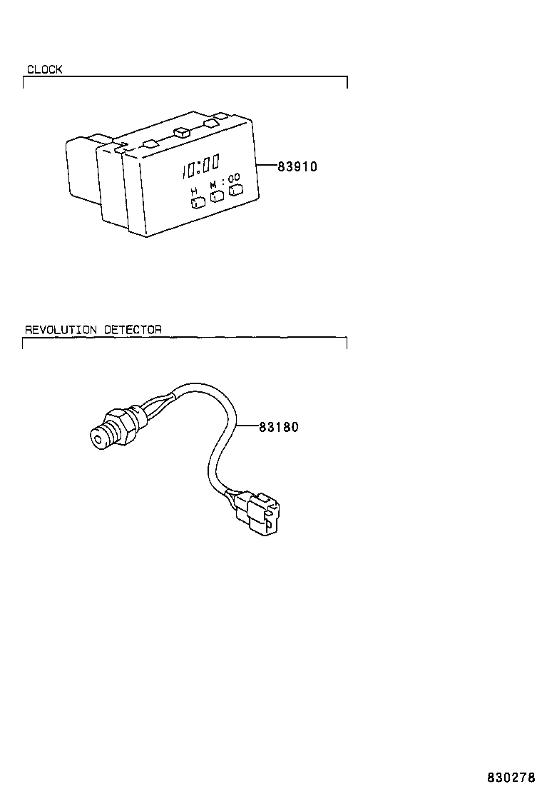 83180-37010 DETECTOR ASSY, REVOLUTION product image