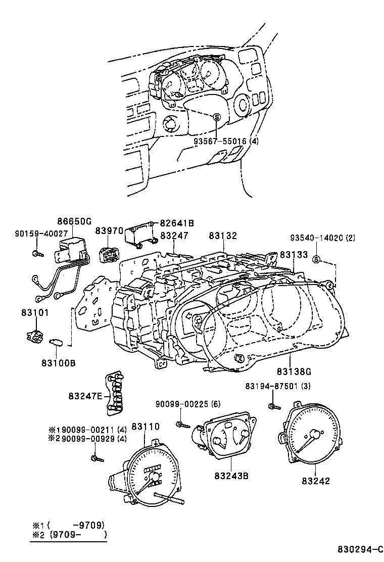 83132-42010 CASE, COMBINATION METER product image