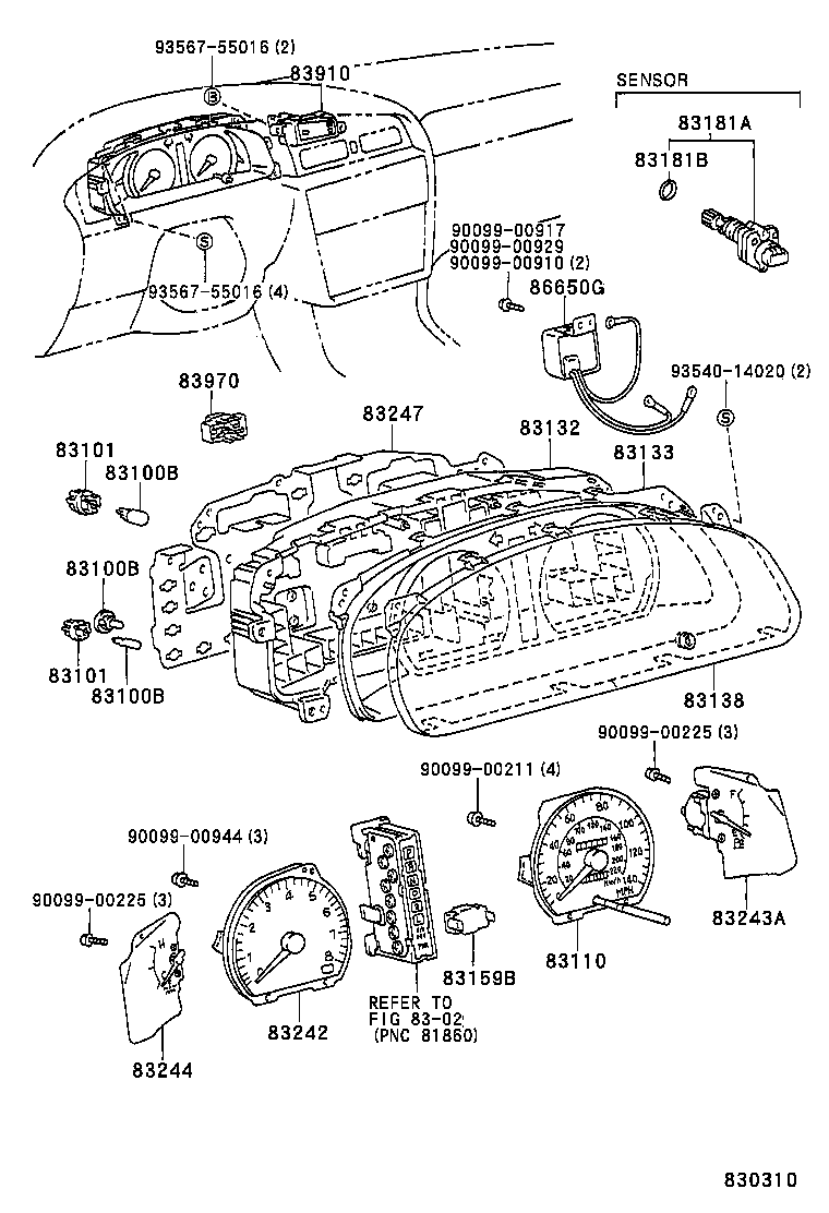 83247-33430 PLATE, METER CIRCUIT product image