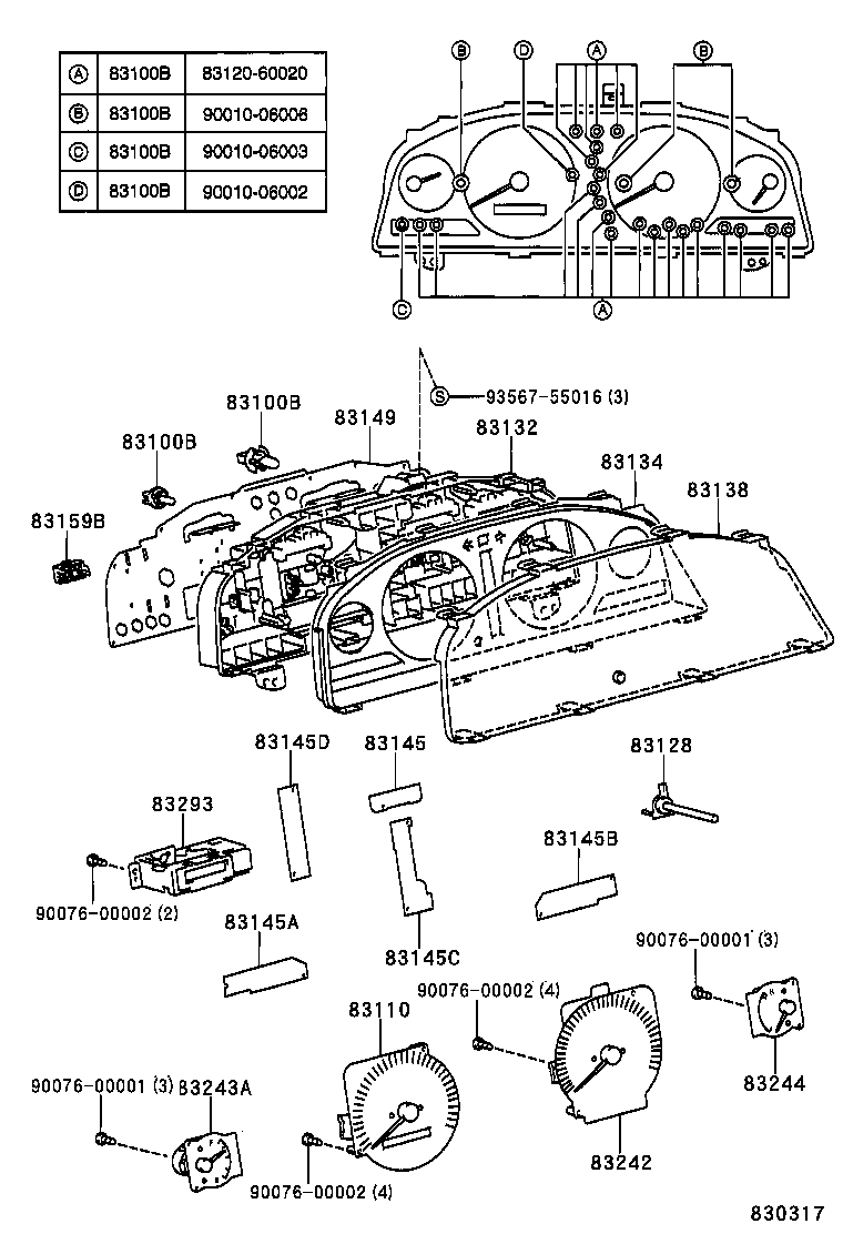 83220-20040 SPEEDOMETER ASSY product image