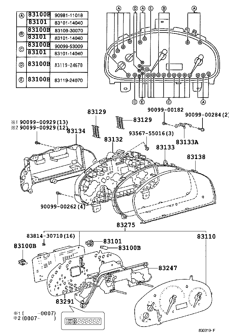 Toyota 83291-48021 COMPUTER, COMBINATION METER