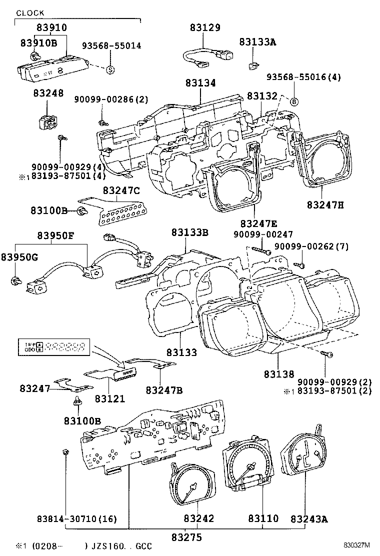 83275-30680 PLATE,COMPUTER METER CIRCUIT NO.1 product image