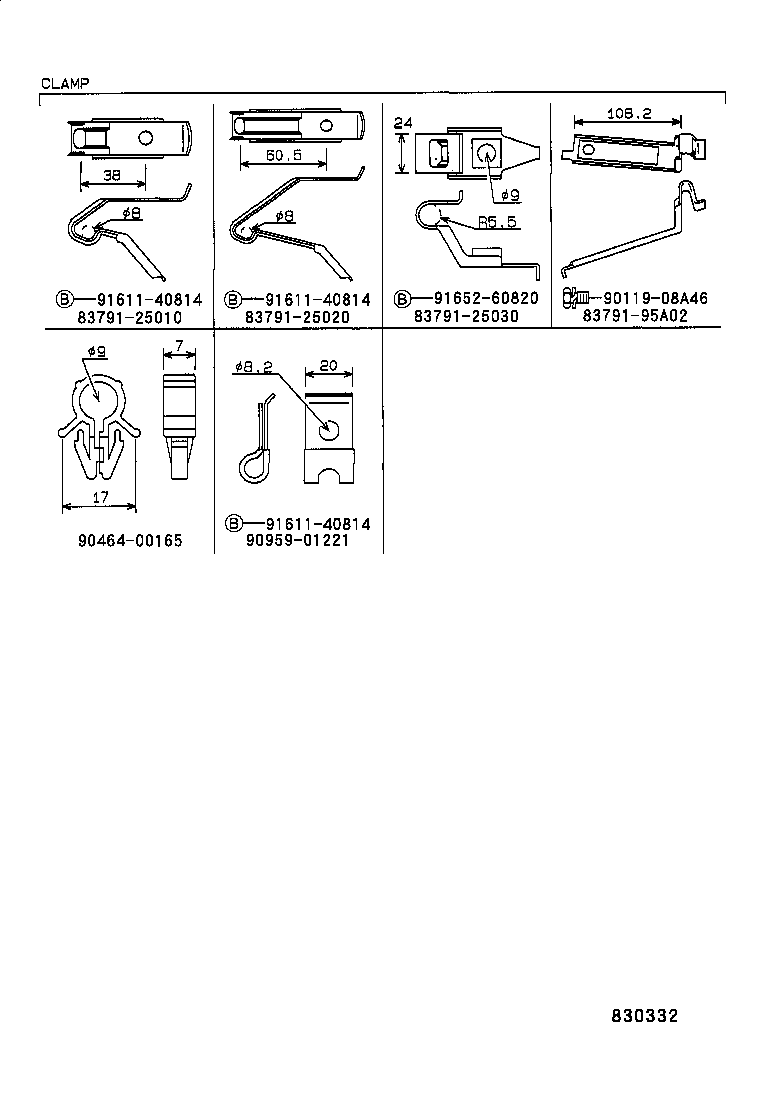 83149-26860 PLATE, METER CIRCUIT, NO.2 product image
