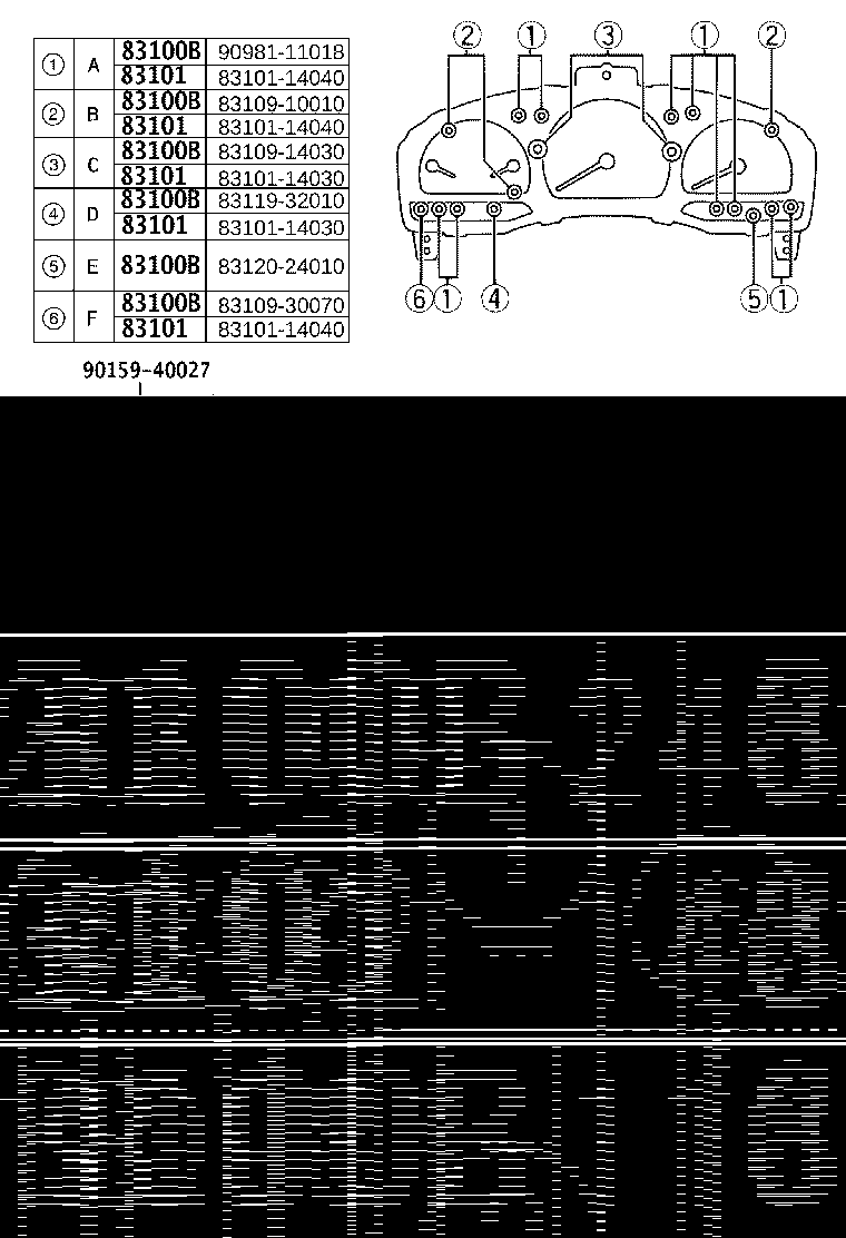 83841-10100 CASE, COMBINATION METER product image