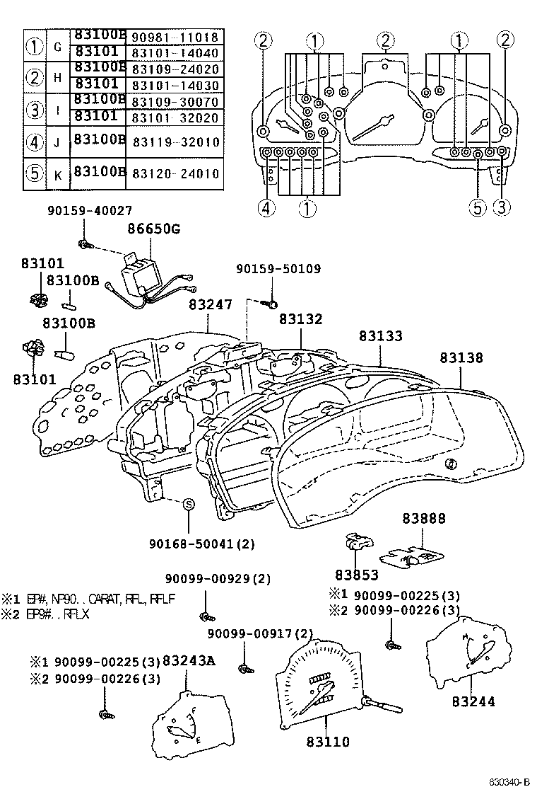83841-10100 CASE, COMBINATION METER product image
