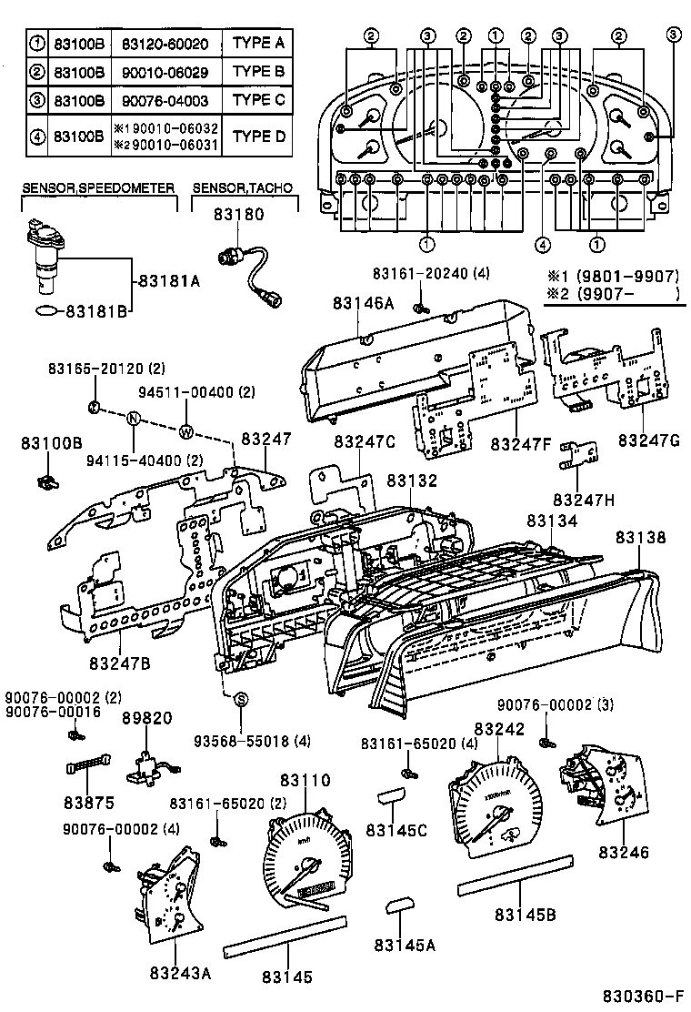 83220-60490 SPEEDOMETER ASSY product image