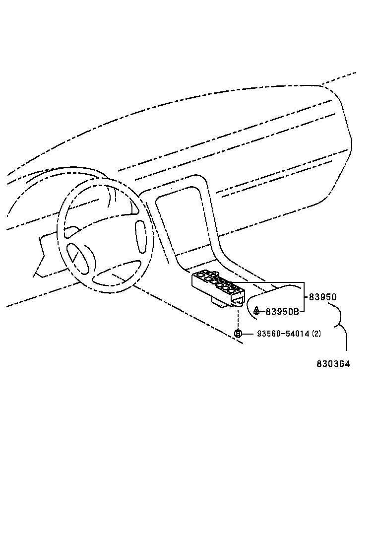 83950-24020 LAMP ASSY, TELLTALE product image