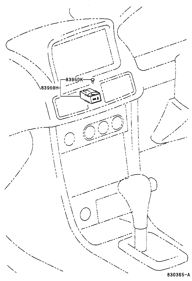 83950-12010 LAMP ASSY, PASSENGER SEAT BELT WARNING product image
