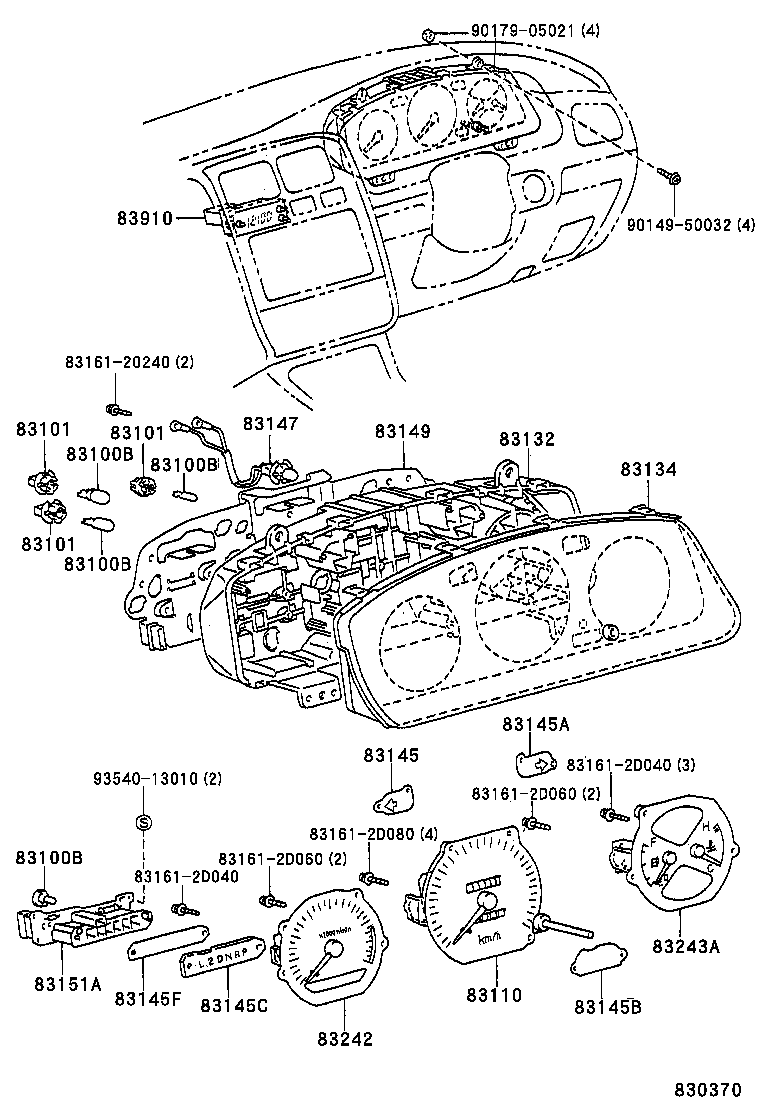 83149-20140 PLATE, METER CIRCUIT product image