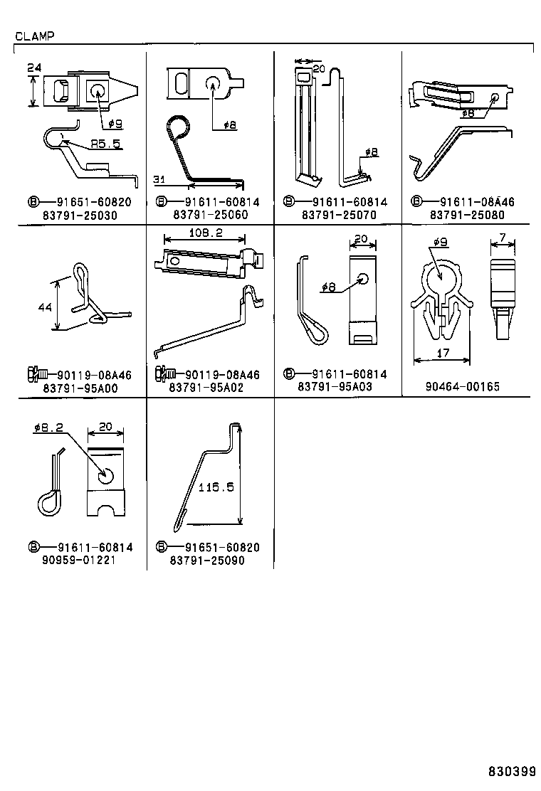 83247-25050 PLATE, METER CIRCUIT product image