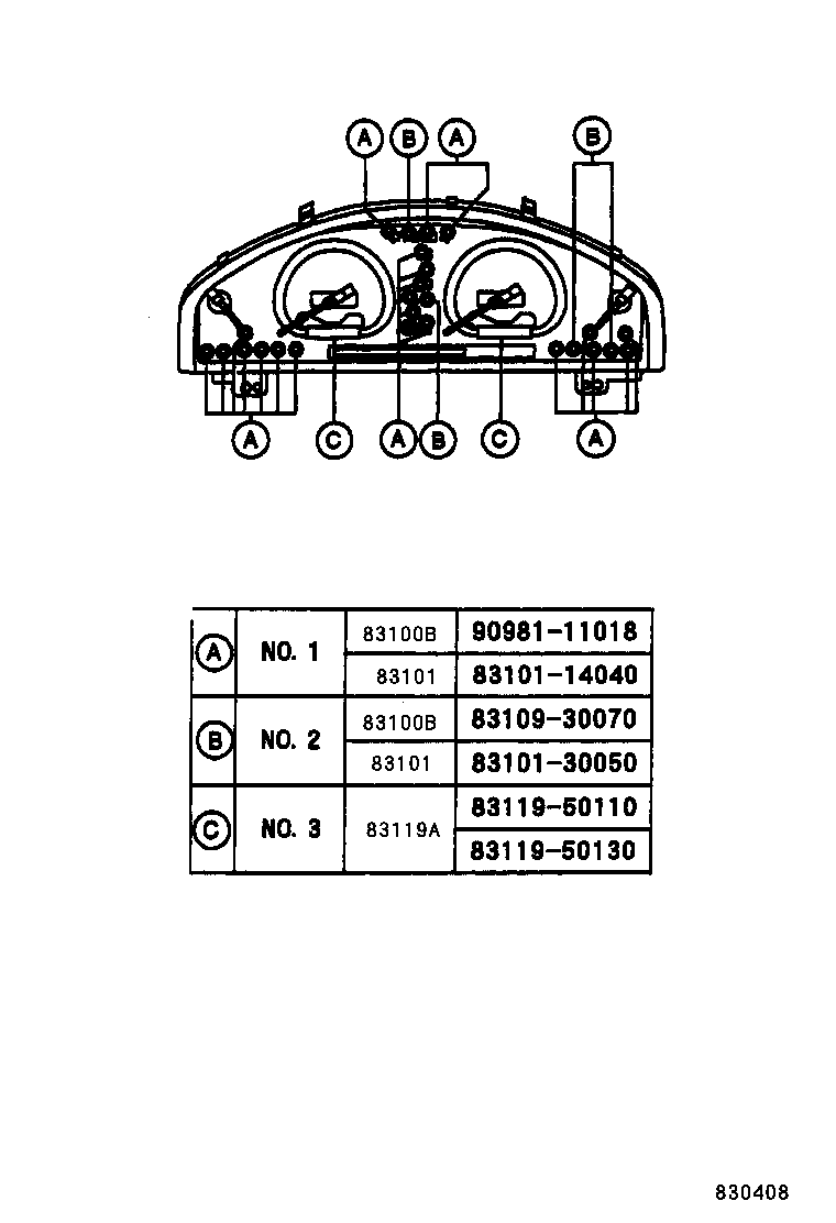 83291-50102 COMPUTER, COMBINATION METER product image