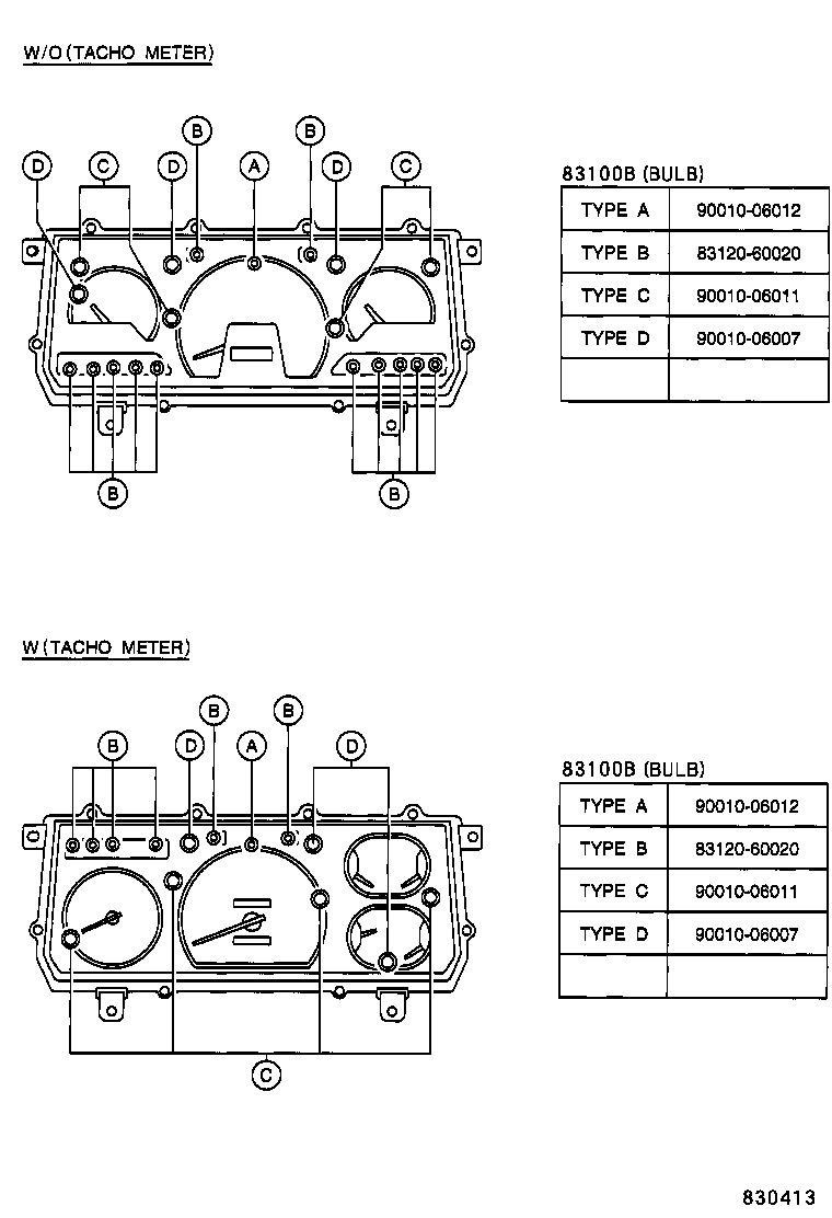 83132-60580 CASE, COMBINATION METER product image