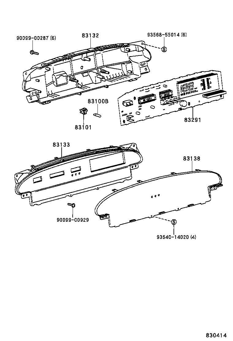 83841-32010 CASE, COMBINATION METER product image