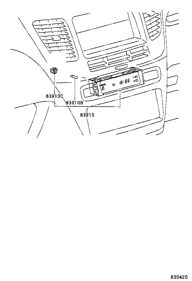 83291-44070 COMPUTER, COMBINATION METER product image